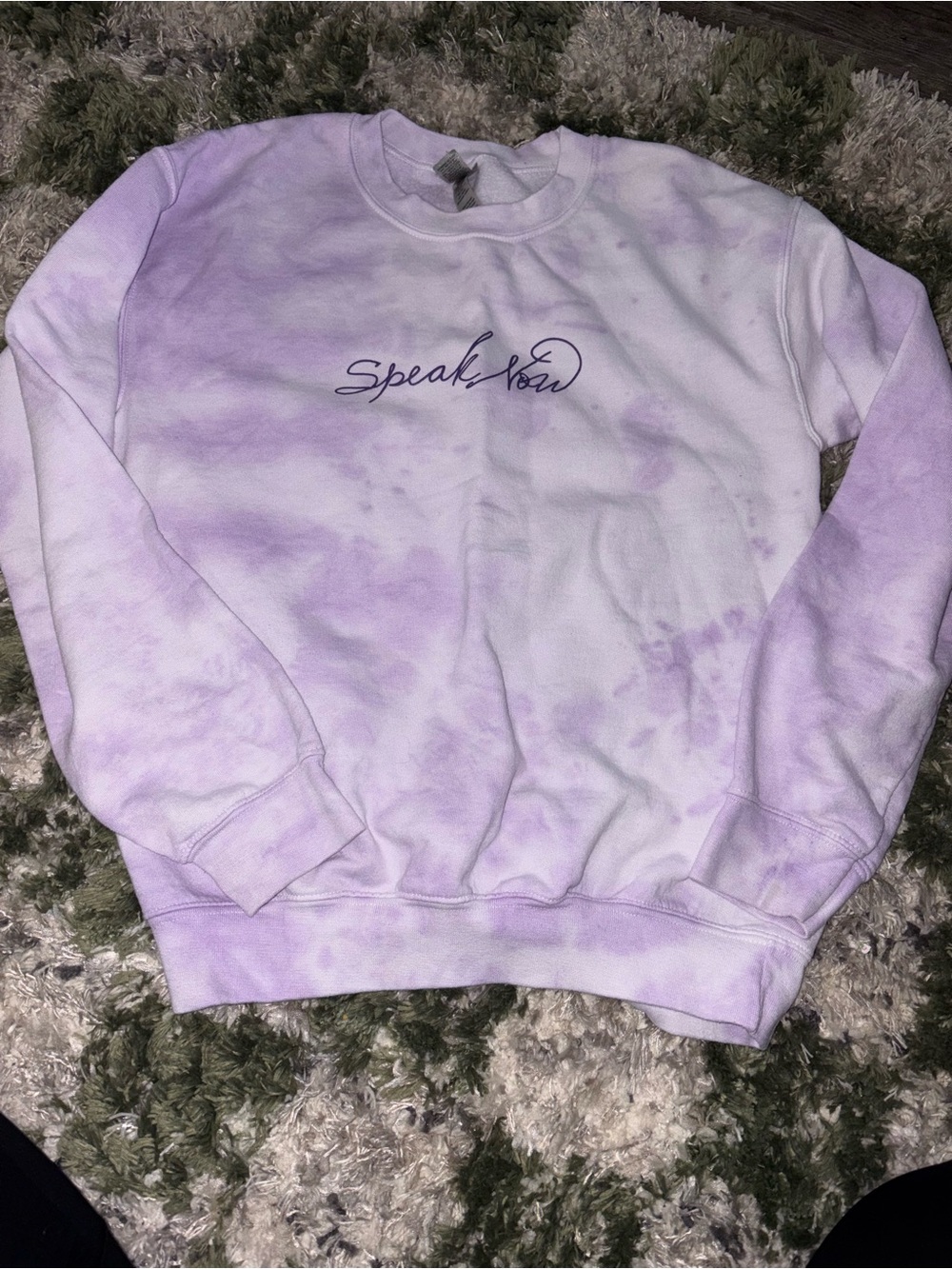 Gildan Lavender Tie-Dye Crewneck Sweatshirt